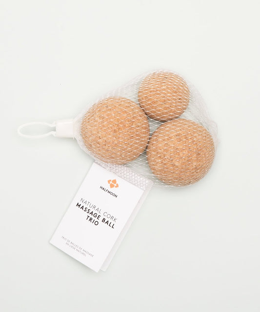 Natural Cork Massage Ball Trio