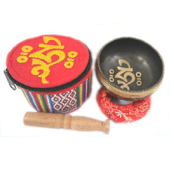 Handcrafted Tibetan Singing Bowl Set with Cushion and Striker |Sound Bowl for Meditation, Yoga, Mindfulness, Chakra Healing , Spiritual Gift