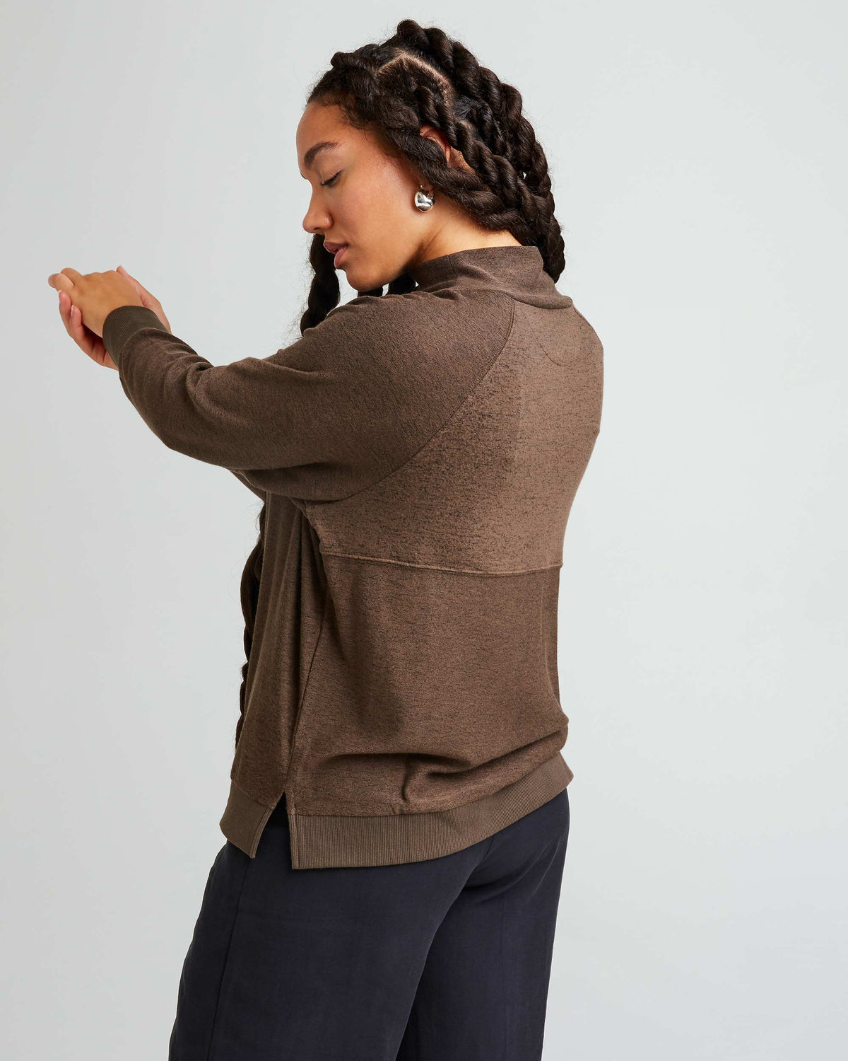 Women's Cozy Knit Long Sleeve Sweater