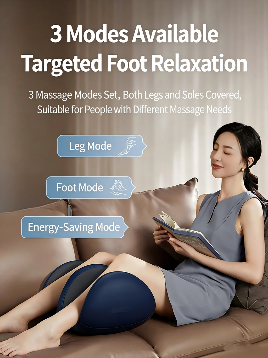 Electric Shiatsu Foot Massager with Heat & Calf Roller