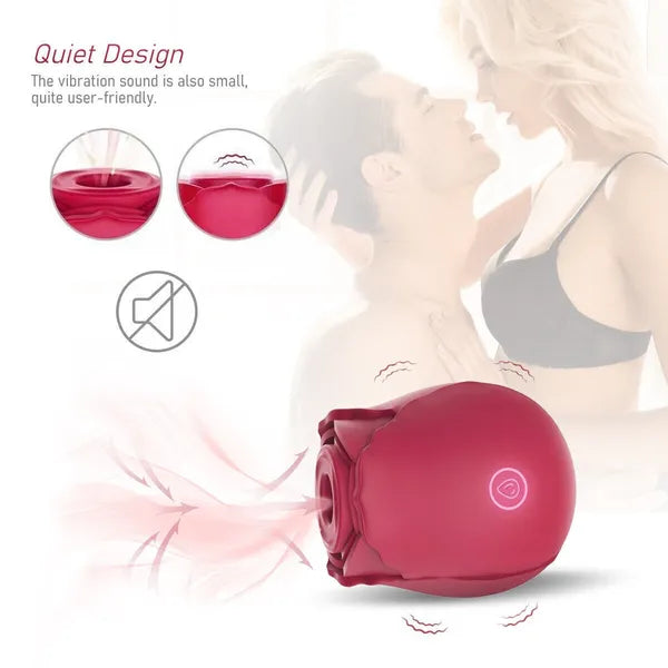 Discreet 10 Speed Personal Massage Rose Vibrator Sucking