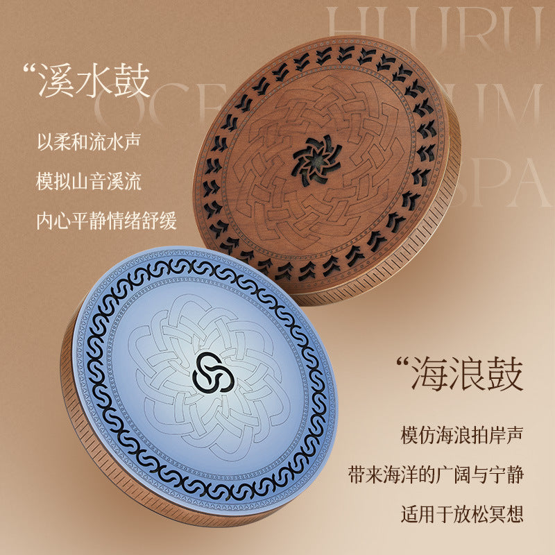 Lu Ru Stream Water Drum Music Healing Meditation Natural Flowing Water Rain Stick Rain Plate Portable Stress Relief Instrument Exclusively for Foreign Trade - image 2
