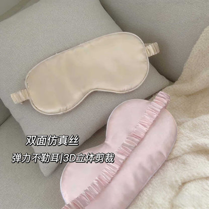 Double-Sided Anti-Silk Eye Mask for Sleep, Light-Blocking, Earplugs for Students, Men and Women, Sleep Eye Protection Mask, Sleep Nap Eye Mask - image 3