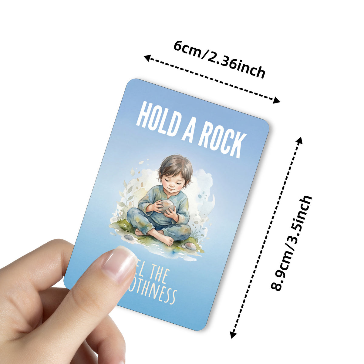 18 Children's Mindfulness Practice Cards, Deep Breathing, Reading, Nature Interaction, Watercolor Illustrations, Emotional Regulation - image 5