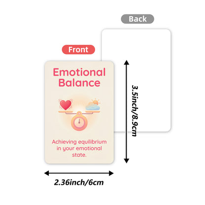 Emotional Health and Psychological Healing Cards Set of 36 Pieces, Ins-Style Journaling Materials, Wall Decoration, Mindfulness Practice Cards - image 5