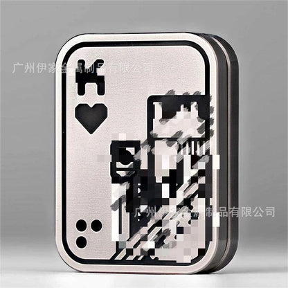 Source Factory Edc Stress Relief Toys Metal Mechanical Push Slider Big and Small King Snap Coins Fingertip Spinner Edc Cross-Border Hit - image 1
