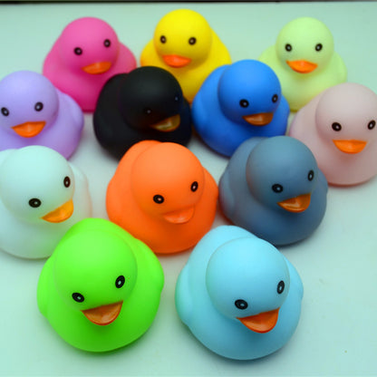 Creative Vinyl Colorful Duckling Children's Water Toys, Children's Bath Squeeze Toys That Make Sounds, Stress-Relief Toys Wholesale - image 2