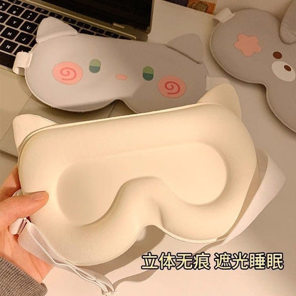 3D Stereo Light-Blocking Sleeping Eye Mask for Students, Breathable for Nap Time, Relieves Eye Fatigue, Does Not Put Pressure on the Eyes, Ice Silk, Gift for Me - image 2