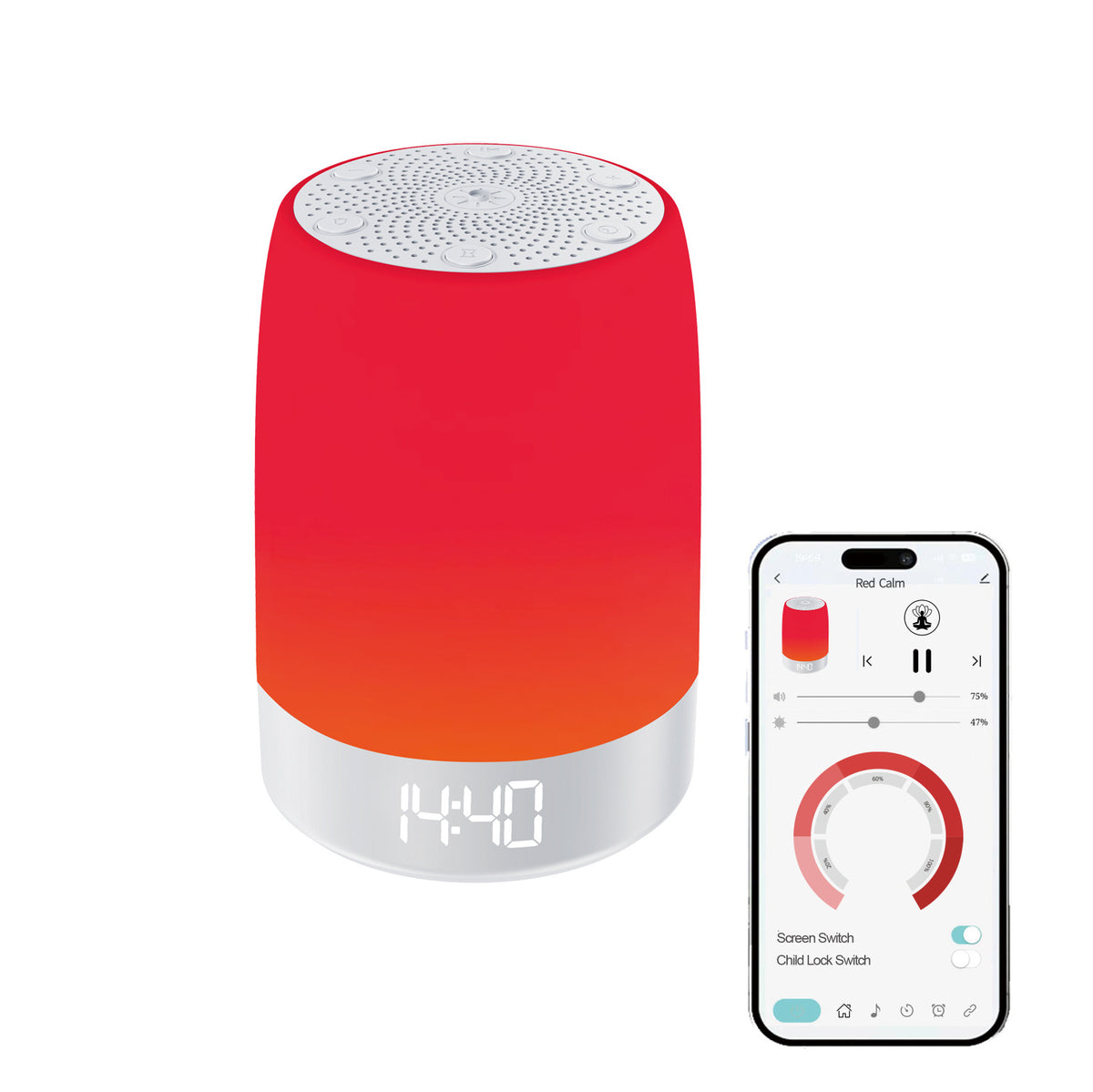 Amazon's best-selling sleep aid device: White Noise Sleep Device with Breathing Ambient Light, Music, White Noise, Smart Timer, and App - image 5