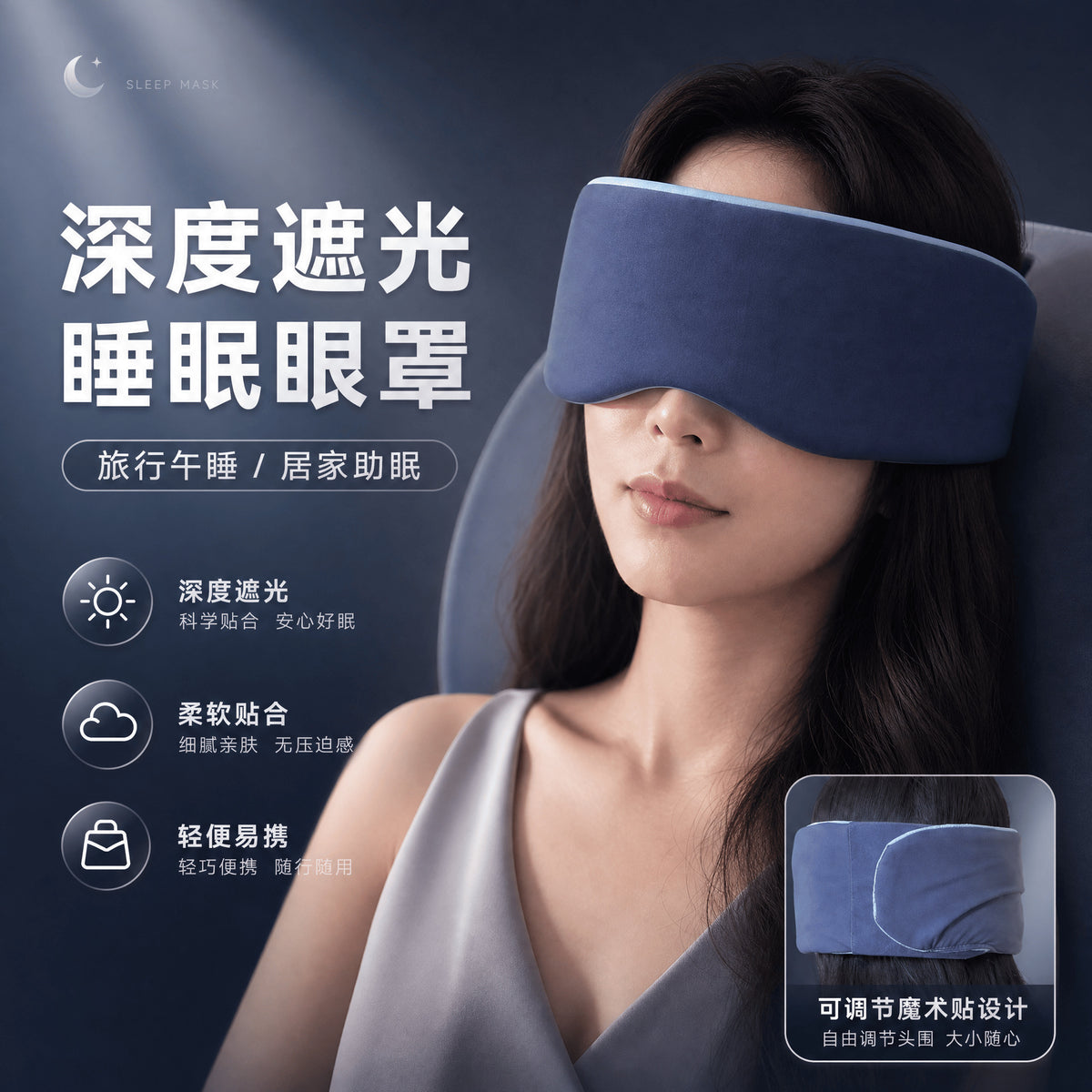 Atour Planet Deep Sleep Eye Mask 2.0, Non-Sensory Light-Blocking, Single Piece, Machine Washable, Anti-Mite, Anti-Bacterial, More Breathable and Comfortable Tha - image 1