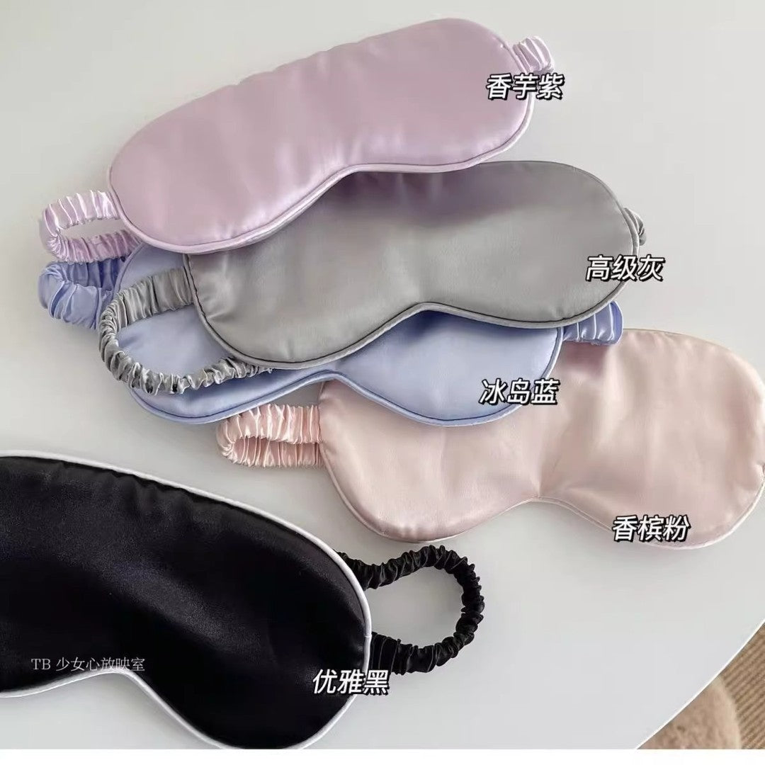 [Breathable and Light-Blocking] Silk Ice Silk Eye Mask for Sleeping, Sleep Mask for Bedroom, Student Dormitory, Unisex Eye Protection - image 3