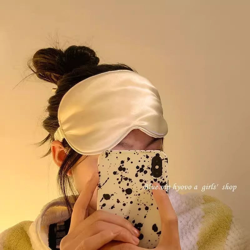 [Breathable and Light-Blocking] Silk Ice Silk Eye Mask for Sleeping, Sleep Mask for Bedroom, Student Dormitory, Unisex Eye Protection - image 4