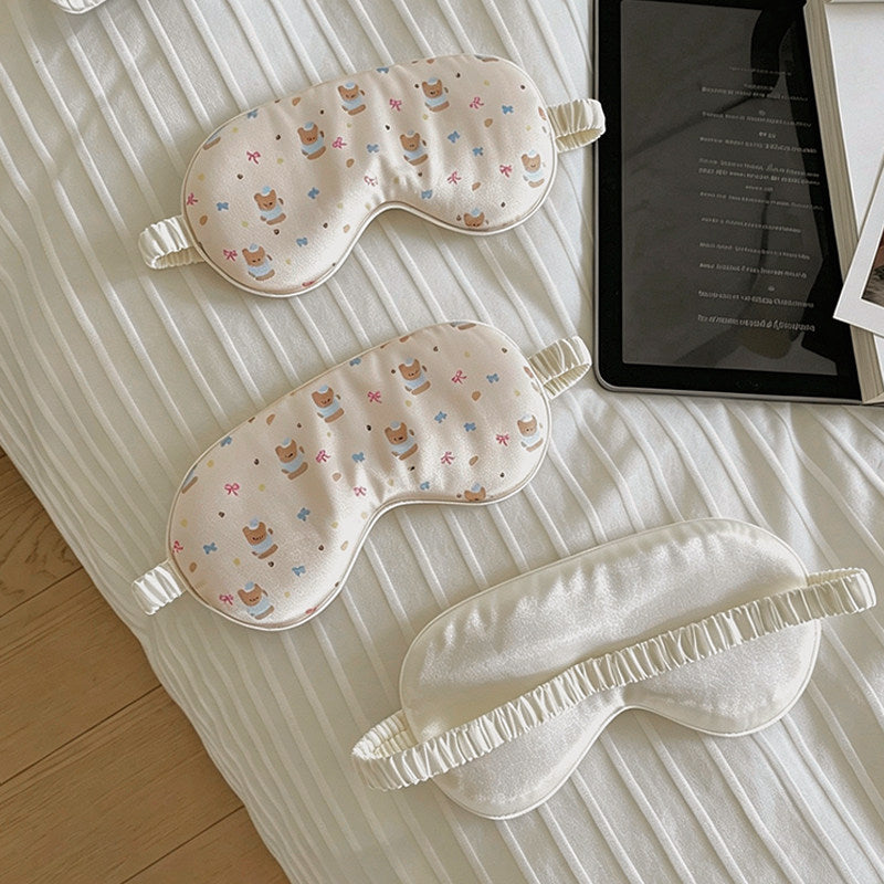 Cute Eye Mask for Light-Blocking Sleep, Zero Pressure, Comfortable for Women to Sleep In, Non-Tightening, Ice Silk Eye Mask for Students' Lunch Break - image 4