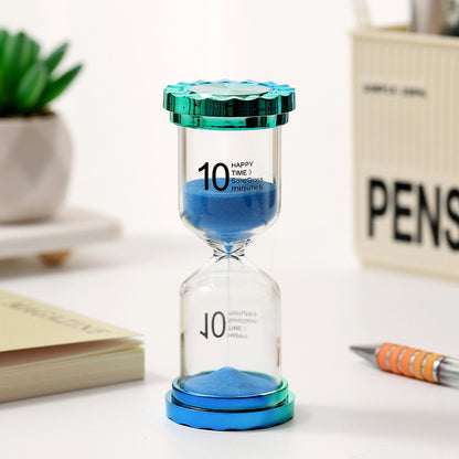 Creative Rainbow Gradient Color Glass Hourglass Student Desktop Timer Ornament Meditation Concentration Training Gift Wholesale - image 4