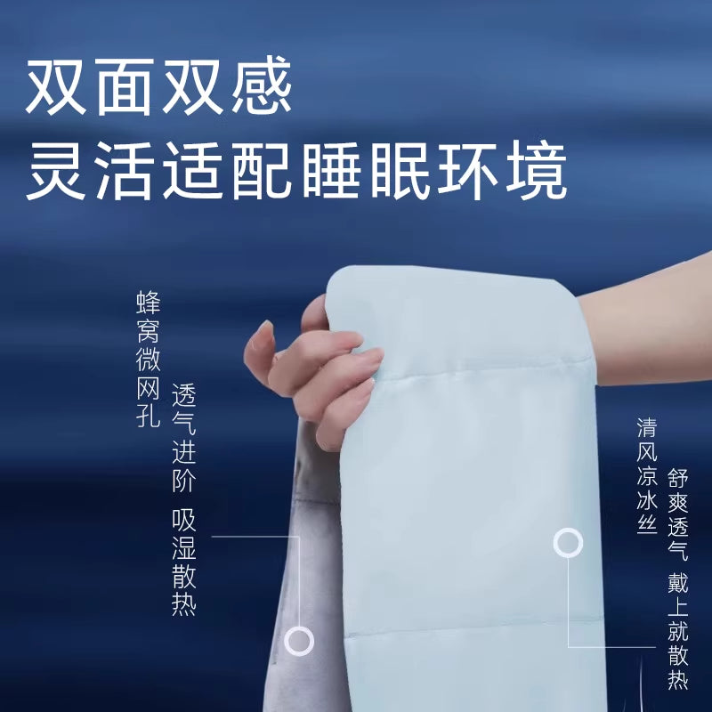 Ice Silk Micro-Gravity Eye Mask for Sleep, Light-Blocking, Deep Sleep, Ice Silk to Relieve Fatigue, Office-Specific, Helps with Sleep - image 3