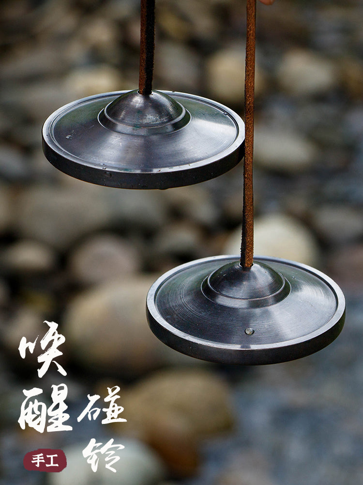 Nepalese Handmade Resonant Copper Percussion Sound Therapy Instrument Meditation Singing Bowl Wind Chime Dingxiang Ethnic Traditional Cymbal - image 1
