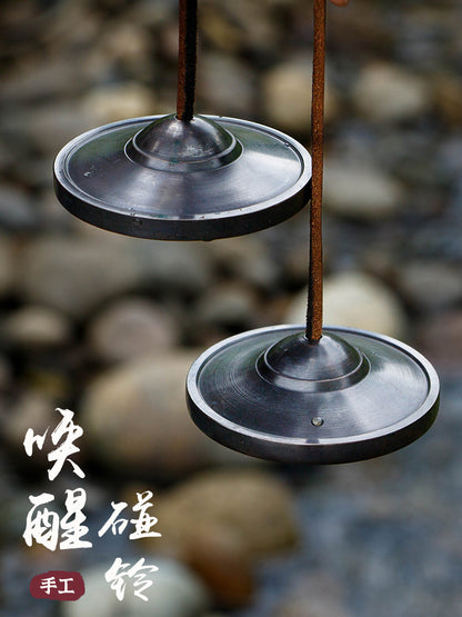 Nepalese Handmade Resonant Copper Percussion Sound Therapy Instrument Meditation Singing Bowl Wind Chime Dingxiang Ethnic Traditional Cymbal - image 1