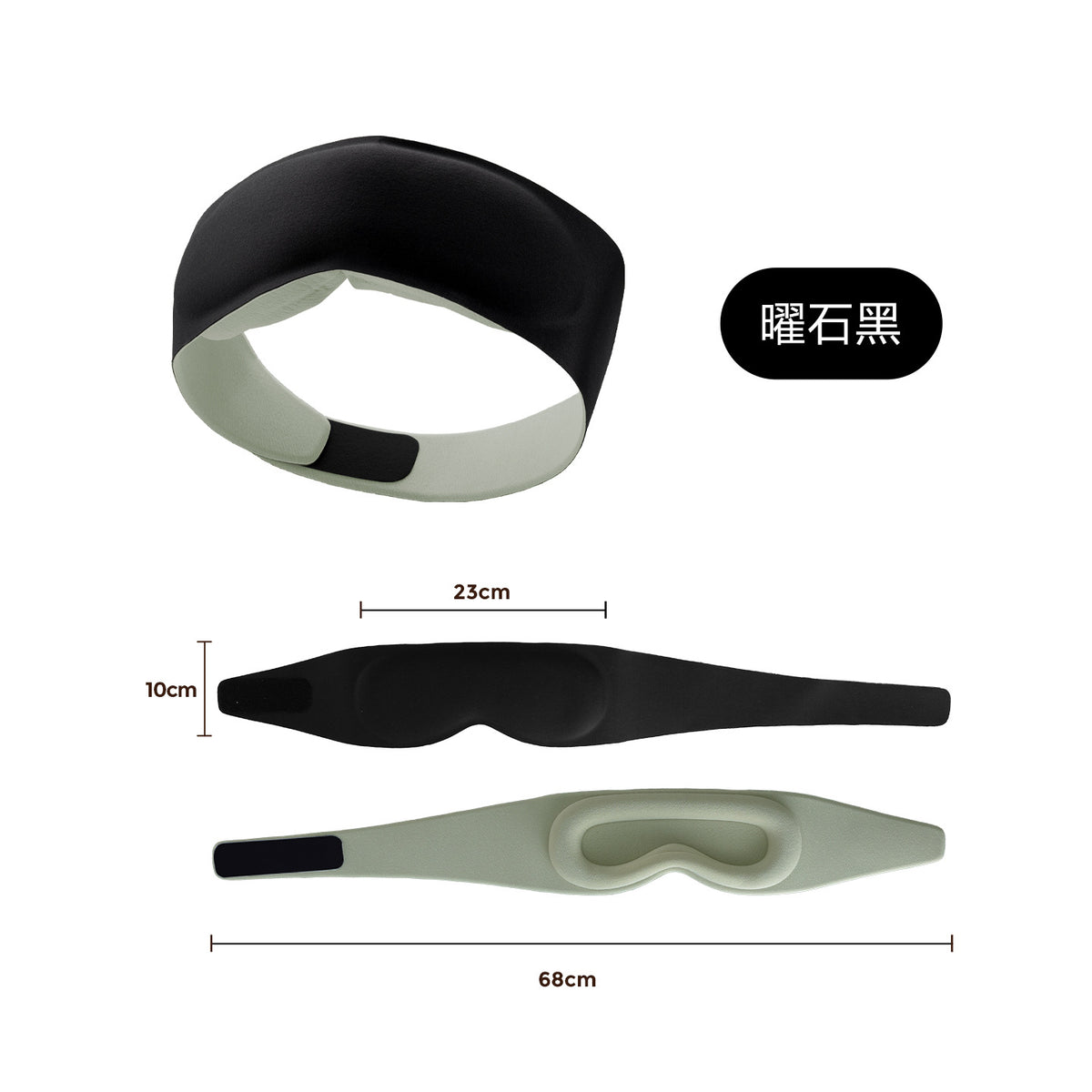 Skin-friendly, soft, slow-rebound gravity eye mask with 3D concave grooves, zero-pressure, light-blocking, suitable for office lunchtime naps and sleep, wholesa - image 5