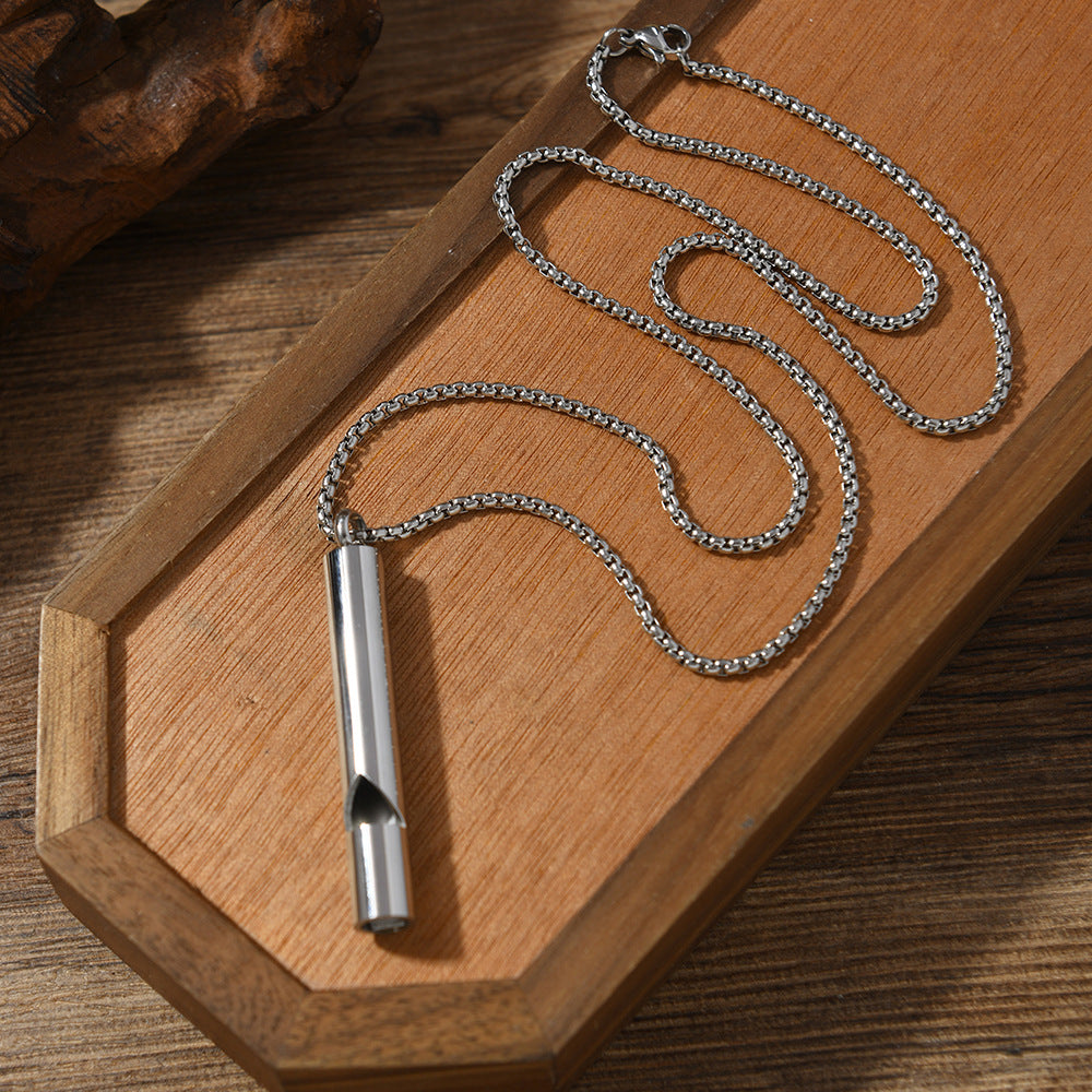 New Mindfulness Meditation Stress Relief Whistle, Meditation Breathing Whistle, Smoking Cessation Aid Necklace - image 3