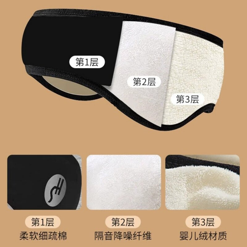 Soundproof sleeping earmuffs, sleeping eye mask, earplugs, specialized head-mounted super noise-reduction device, anti-noise for dormitory side sleepers - image 4