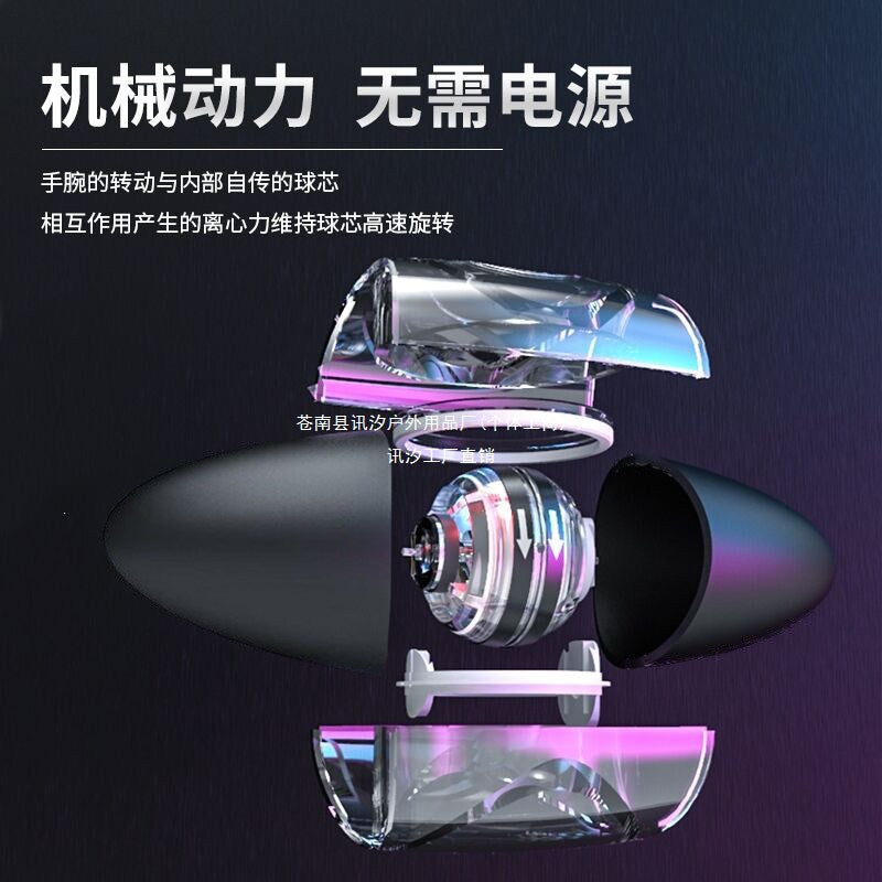 Self-starting hand strength ball 100kg for men, arm strength wrist metal 60 silent centrifugal stress-relief wrist strength ball - image 3