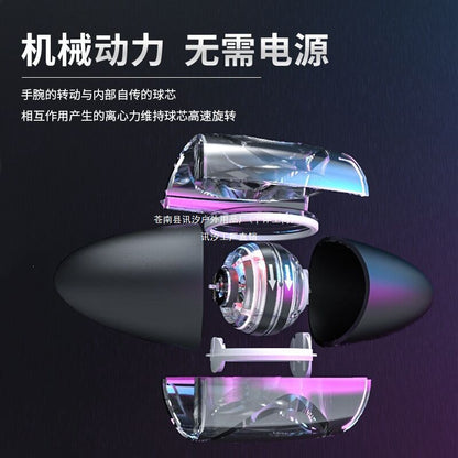 Self-starting hand strength ball 100kg for men, arm strength wrist metal 60 silent centrifugal stress-relief wrist strength ball - image 3