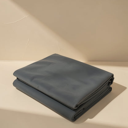 Cotton yoga and meditation blanket described as breathable and moisture-absorbing