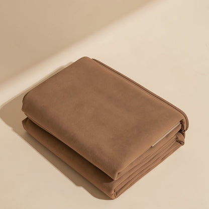 Cotton yoga and meditation blanket described as breathable and moisture-absorbing - view 3