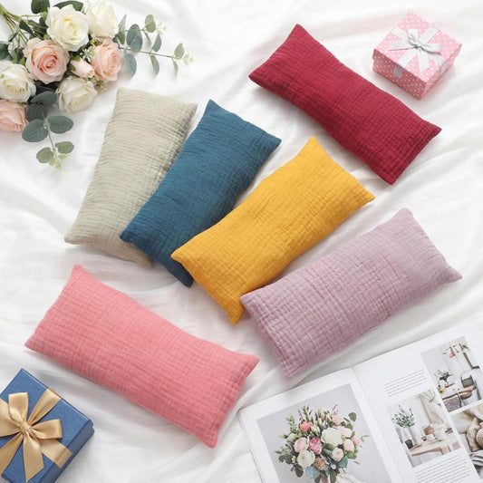 Cross-border pure cotton soft and comfortable detachable unscented yoga relaxation eye pillow cover, sleep meditation eye mask cover - image 1