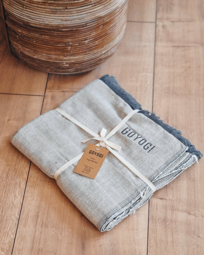 Mindful Deluxe Yoga Blanket - Grey