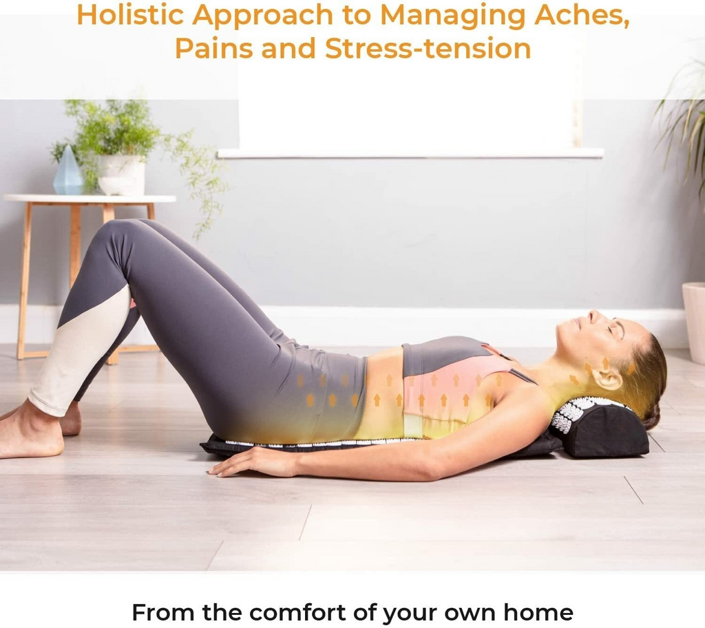 New Premium Acupressure Shakti Massage Mat & Pillow Set Fitness