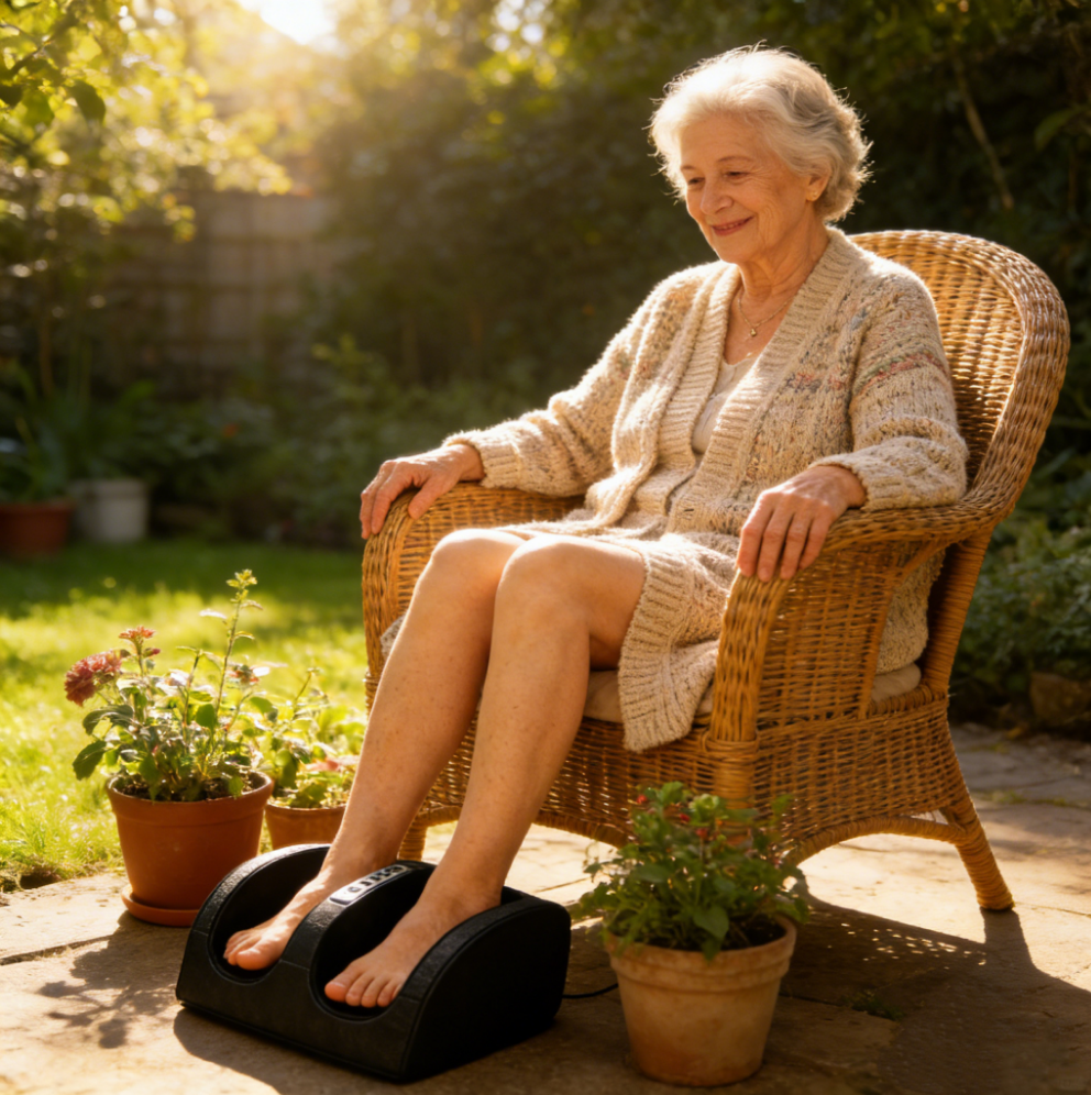 Dual-Zone Foot & Calf Massager with Heat