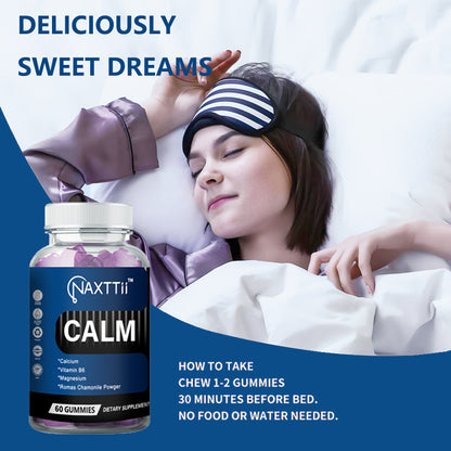Calm Vitamin B6 Sleep Gummies a Blend of Berries Vegan
