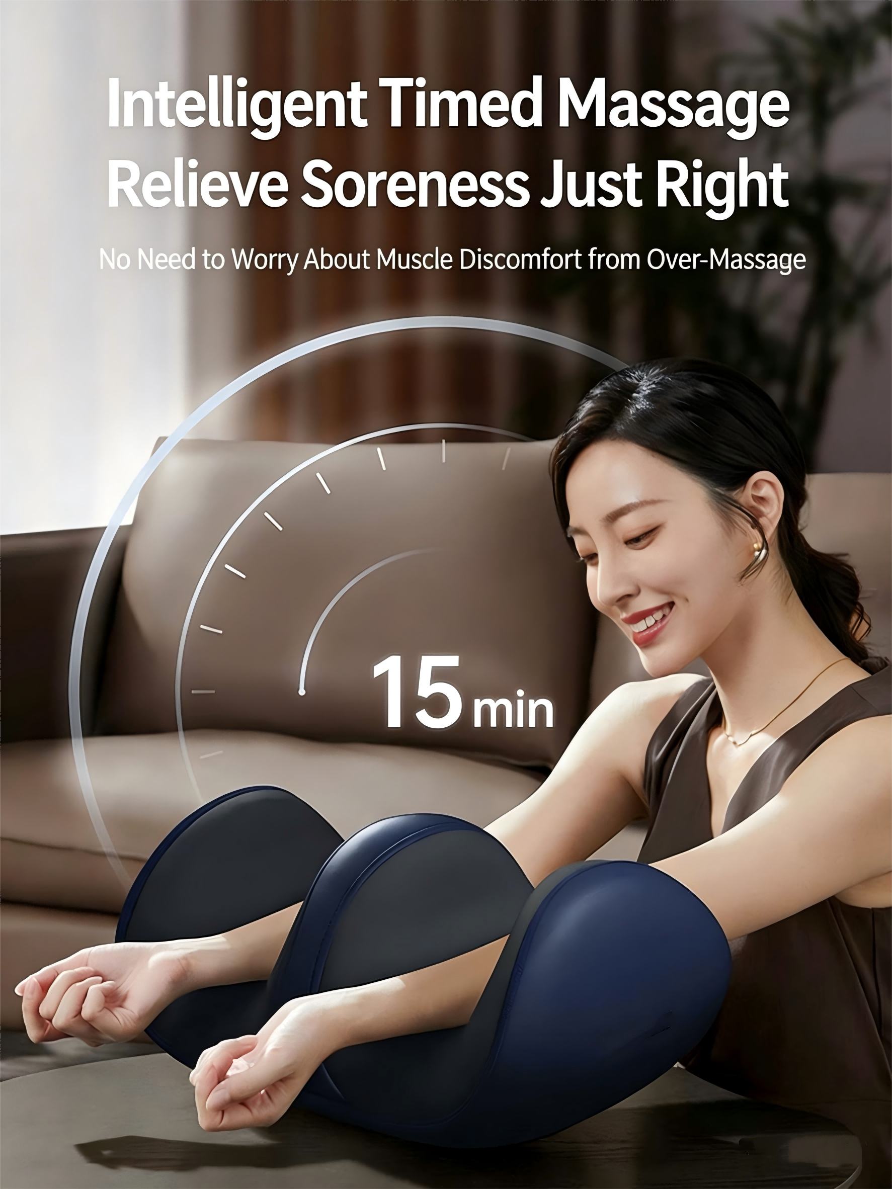 Electric Shiatsu Foot Massager with Heat & Calf Roller