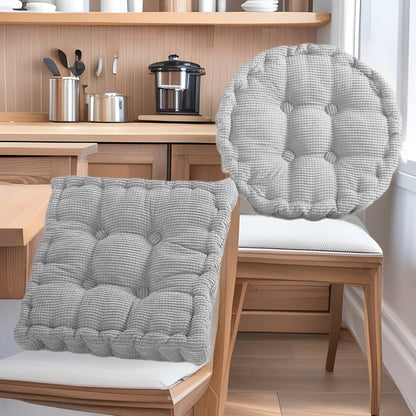 Cushion Seat for Office, Long Sitting, Meditation, Height-Increasing Round Cushion, Office Chair, Thickened Futon Fabric Cushion - image 2