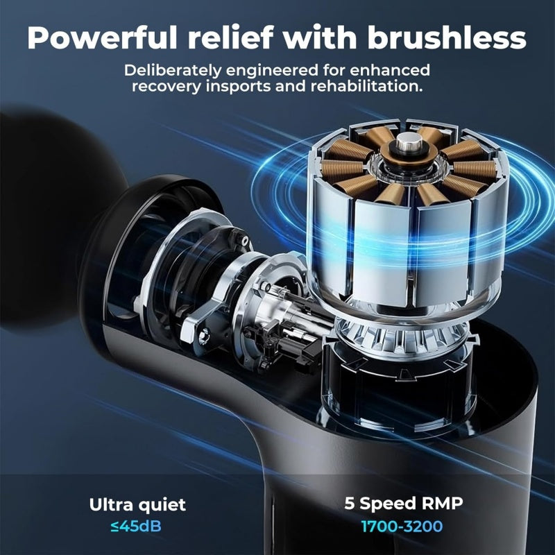 Massage Gun with Heat and Cold, Mini Massage Gun Deep Tissue