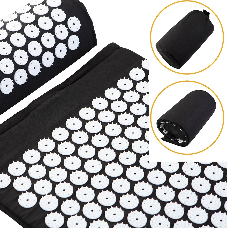 New Premium Acupressure Shakti Massage Mat & Pillow Set Fitness