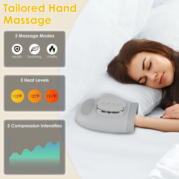 Cordless Hand Massager with 14 Airbags, 3 Massage Modes 5