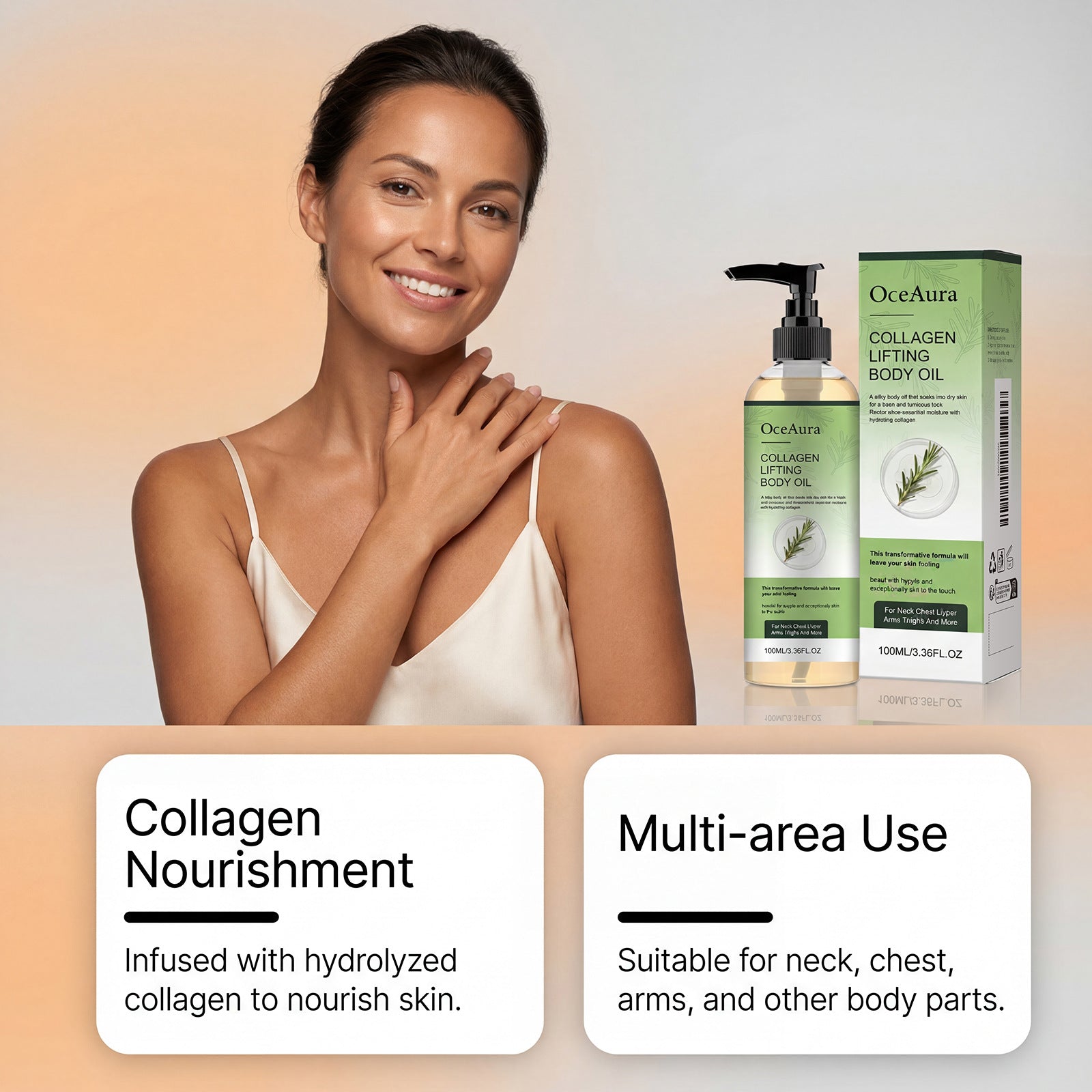 Available Tender Smooth Elastic and Glossy Body Massage Oil