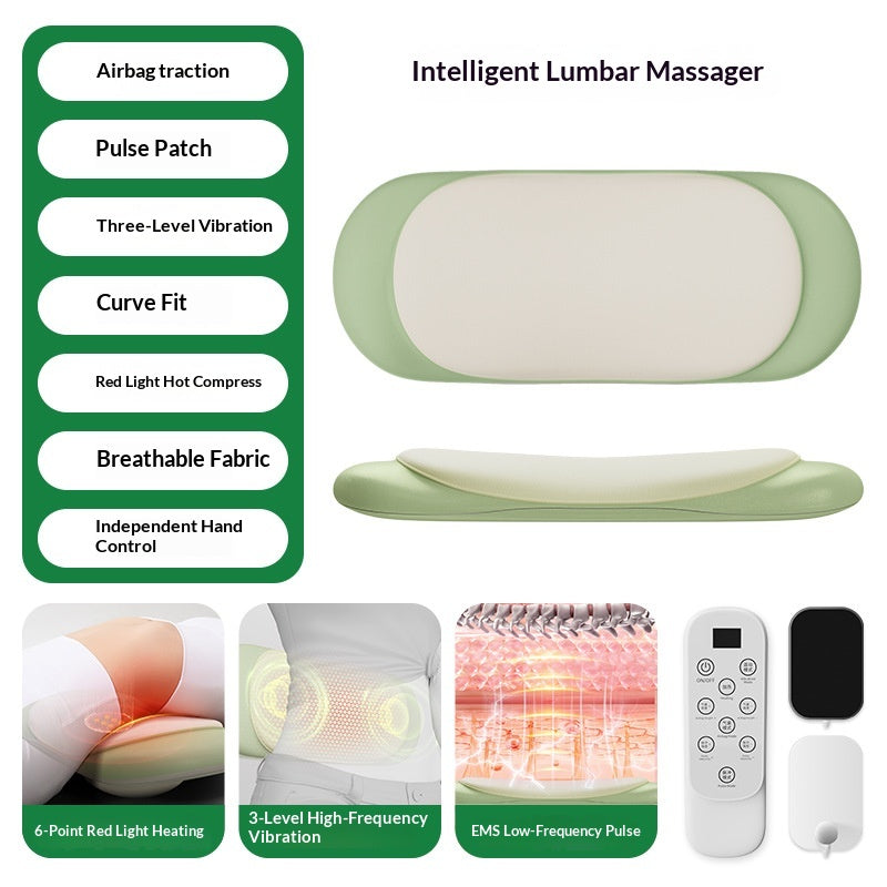 Smart Lumbar Massager With Heat And Pulse