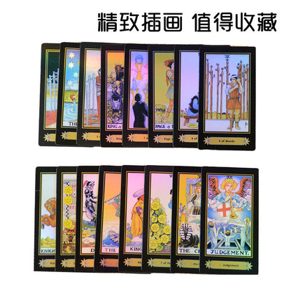 A.E.Wailt Tarot Cards High-Quality Laser Silver Cards Board Game Cards Flash Cards - image 3
