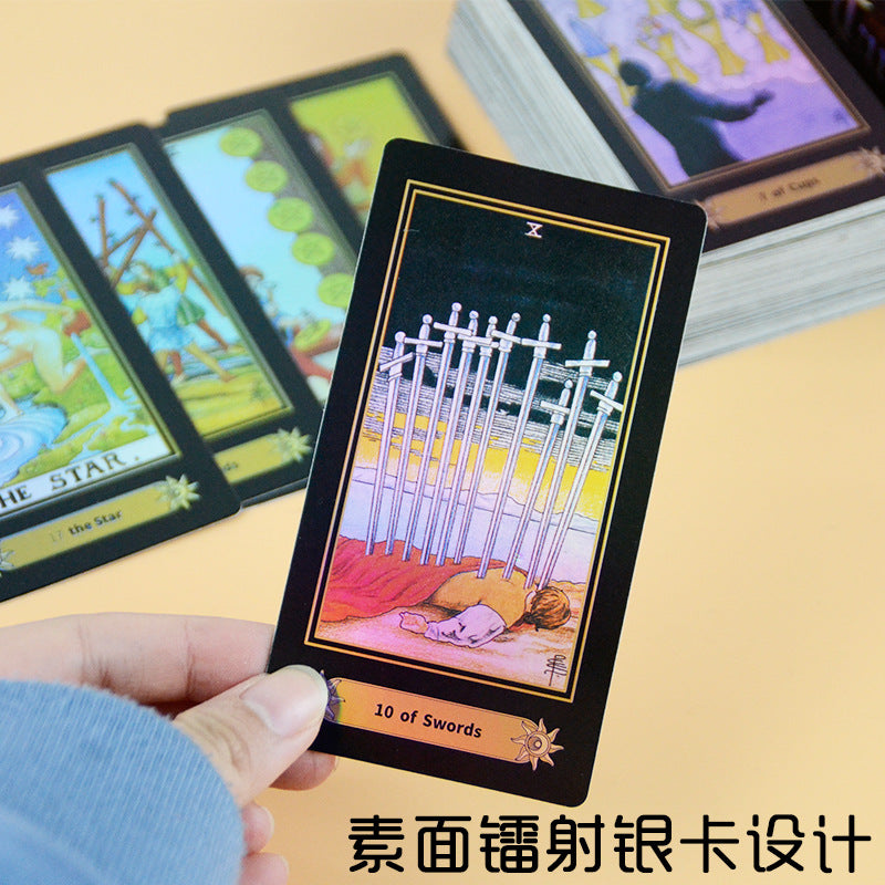 A.E.Wailt Tarot Cards High-Quality Laser Silver Cards Board Game Cards Flash Cards - image 4