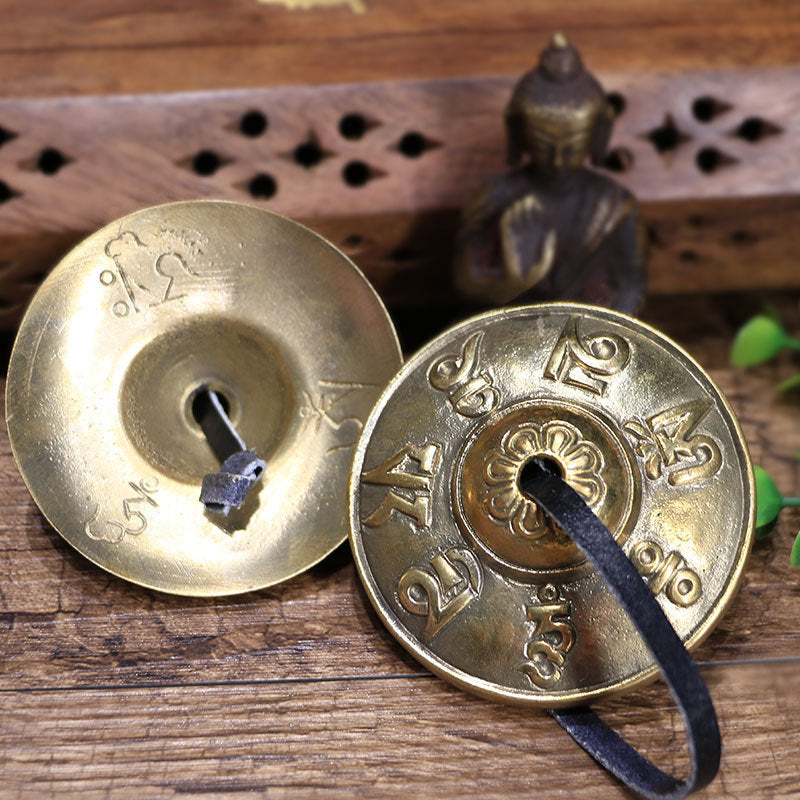 Nepal Touch Bell Percussion Instrument Done Touch Bell Copper Pull Yoga Meditation Touch Bell Tink - image 2