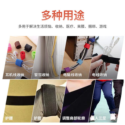 Customized Colorful Non-Breathing Elastic Velcro Nylon Elastic Straps Hook and Loop Straps Elastic Elastic Band Wholesale - image 3