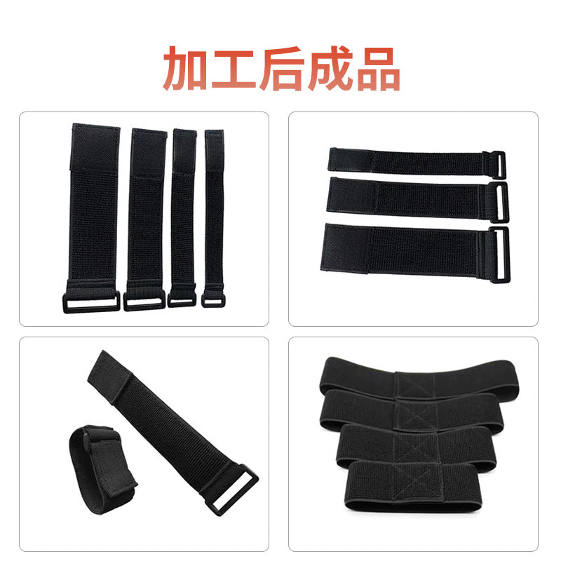 Customized Colorful Non-Breathing Elastic Velcro Nylon Elastic Straps Hook and Loop Straps Elastic Elastic Band Wholesale - image 4