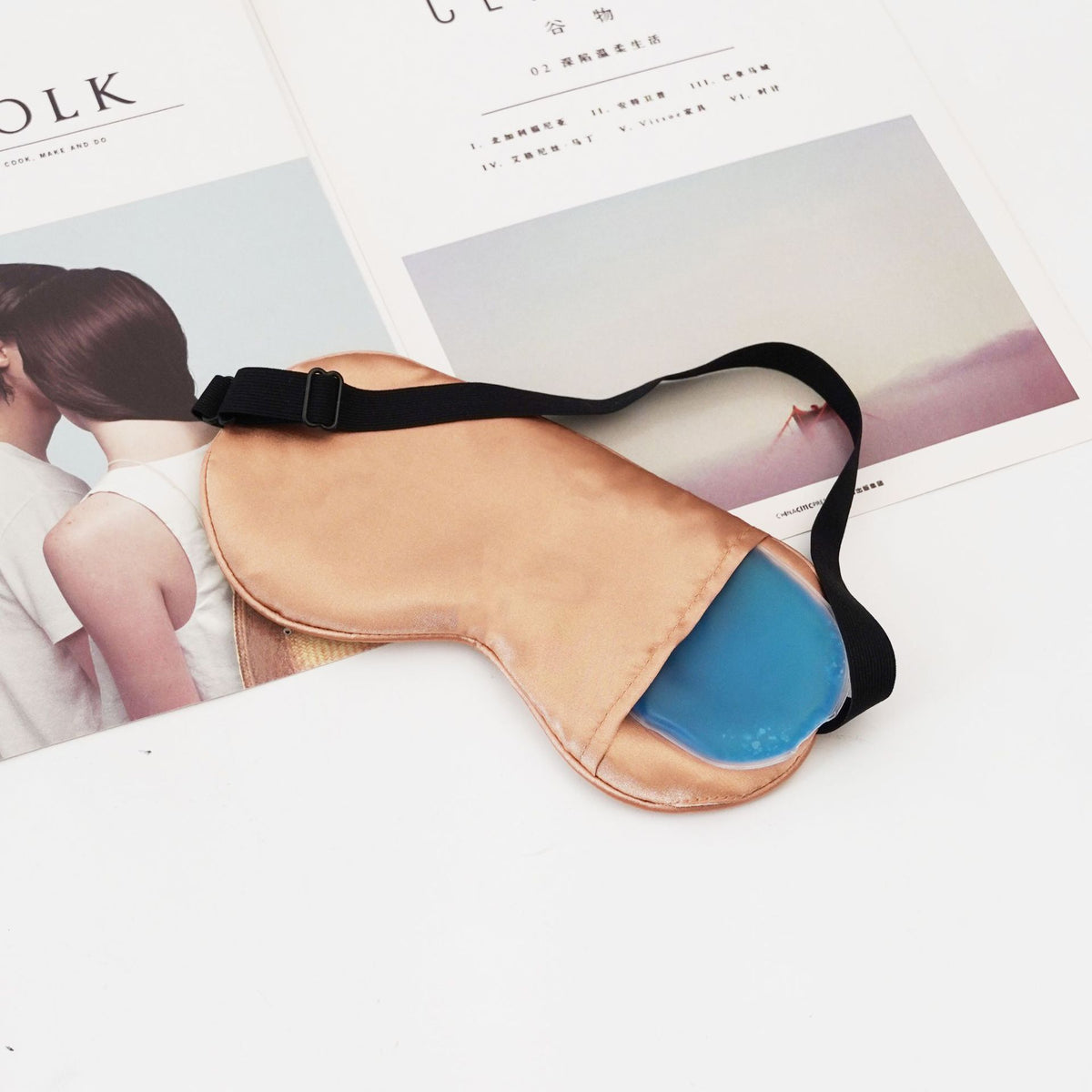 Factory office travel sleep eye mask double-sided shading ice bag eye mask adjustable electric heating eye mask wholesale - image 4