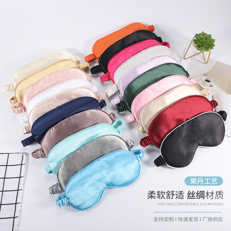 Double-Sided Silk Eye Mask for Sleeping, Aviation Breathable Light-Blocking Eye Mask, Comfortable Hot Compress and Cold Compress Ice Silk Eye Mask Wholesale - image 1
