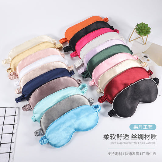 Double-Sided Silk Eye Mask for Sleeping, Aviation Breathable Light-Blocking Eye Mask, Comfortable Hot Compress and Cold Compress Ice Silk Eye Mask Wholesale - image 1