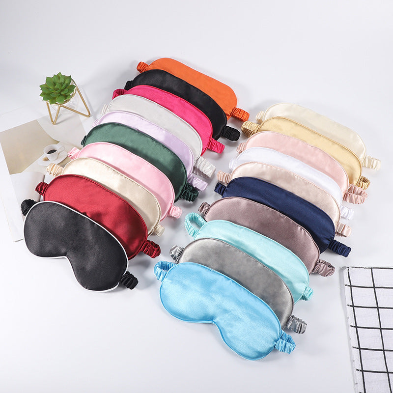 Double-Sided Silk Eye Mask for Sleeping, Aviation Breathable Light-Blocking Eye Mask, Comfortable Hot Compress and Cold Compress Ice Silk Eye Mask Wholesale - image 2