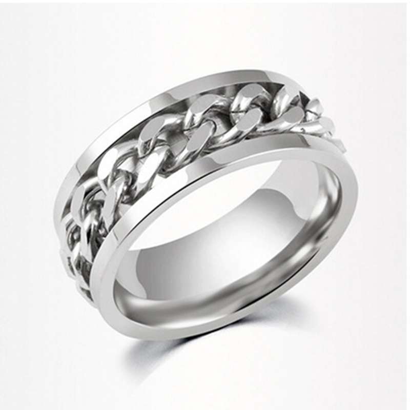 Cross-Border Tiktok-Style Stainless Steel Jewelry Ring for Women, Bottle Opener with Rotatable Stress-Relief Design, Niche Ring - image 5